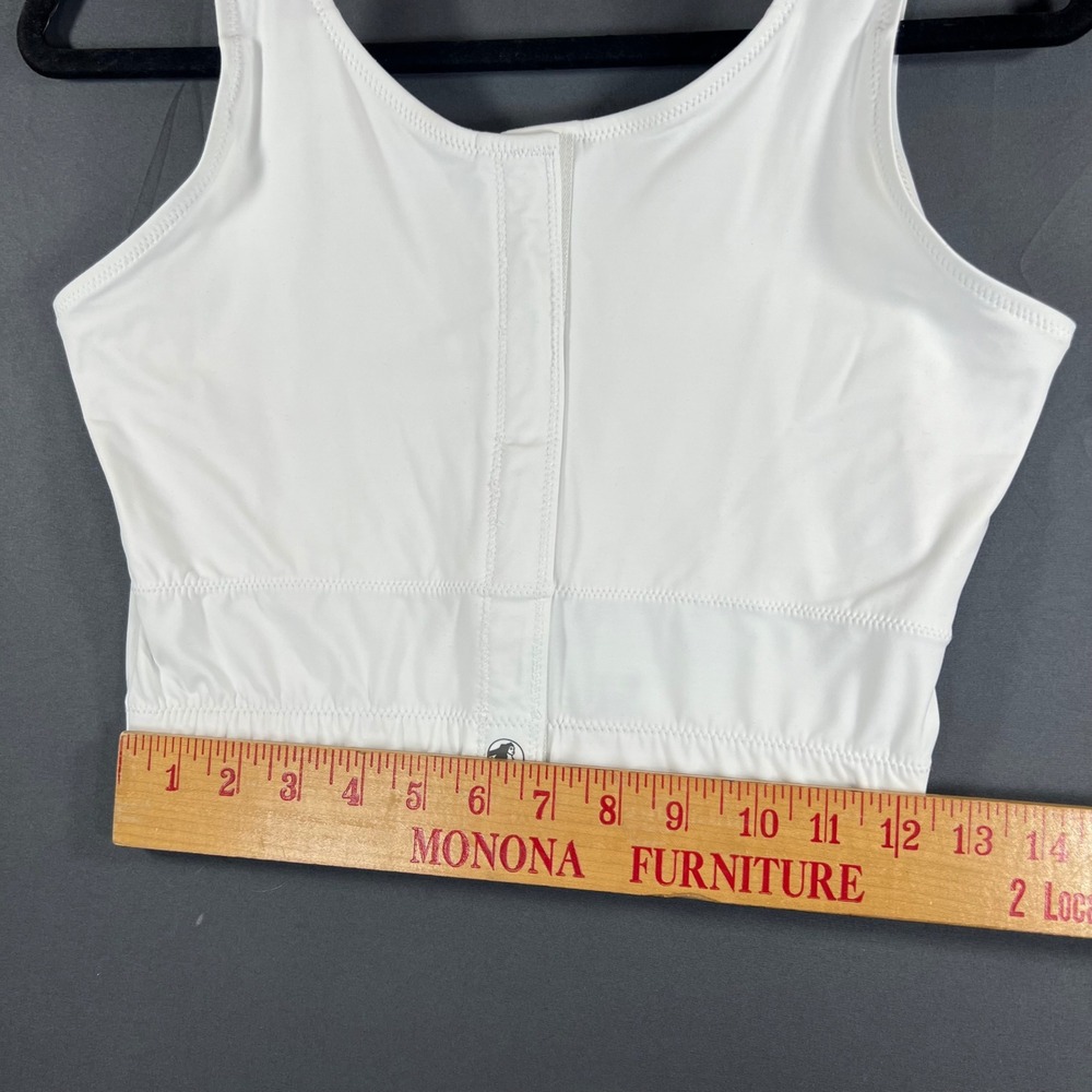 Masthead Judy Long-Line Surgical Bra White Front Velcro Closure Style 045 Size L - Picture 8 of 11